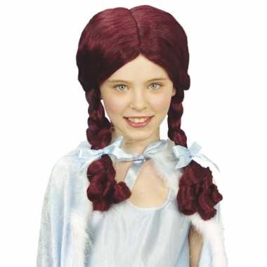 Alice vlechtjes pruik kids carnaval
