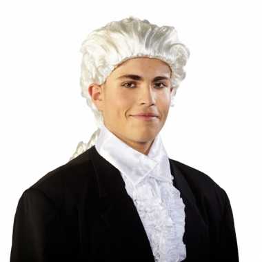 Barok witte pruik heren carnaval