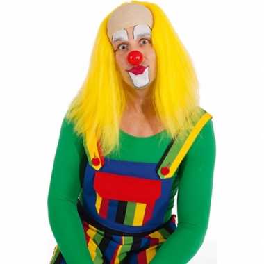Gele clown pruiken carnaval