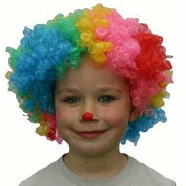 Kinder pruik clown carnaval