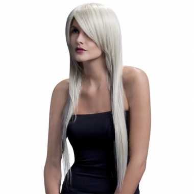 Professionele damespruiken lang blond stijl haar carnaval