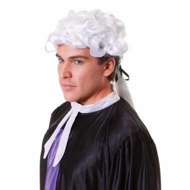 Witte heren pruik barok carnaval