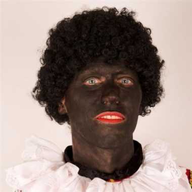 Zwarte afro pruik volwassenen carnaval