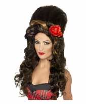 Amy pruik bruin carnaval