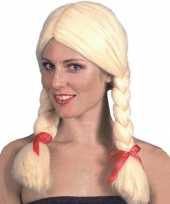 Blonde heidi pruiken carnaval