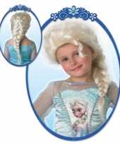 Elsa pruik blond meiden carnaval