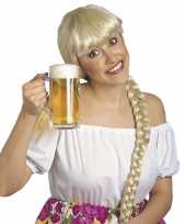 Heidi damespruik blond uit beieren carnaval