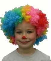 Kinder pruik clown carnaval