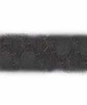 Zwarte wolcrepe om pruiken te vullen carnaval